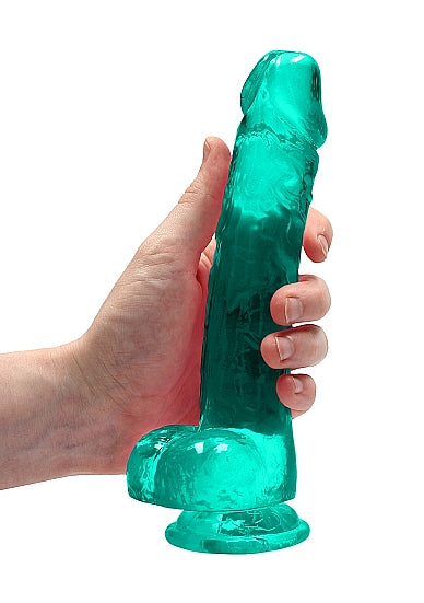 Realrock Dildo with Balls 8" Green