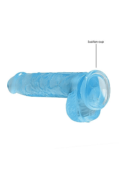 Realrock Dildo with Balls 6" Blue