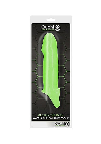 Ouch Glow In The Dark - Smooth Thick Stretchy Penis Sleeve 738