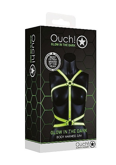 Ouch Glow In The Dark - Body Harness S/M