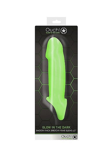 Ouch Glow In The Dark - Smooth Thick Stretchy Penis Sleeve 744