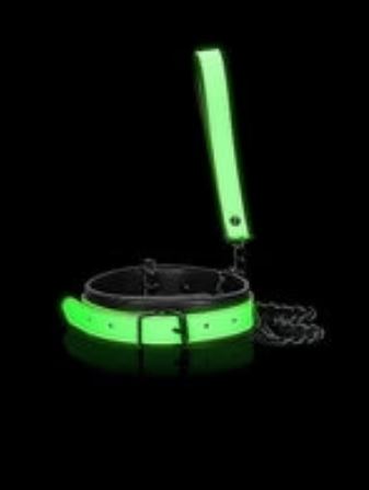 Ouch Glow in Dark Collar & Leash