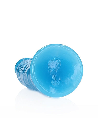 Realrock 7" Glow-N-Dark Dildo Blue