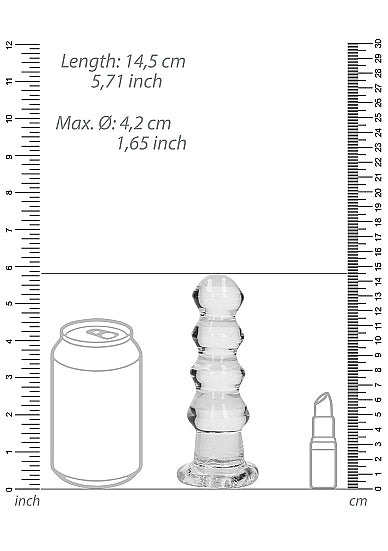 Realrock 5.5" Crystal Curvy Dildo Purple