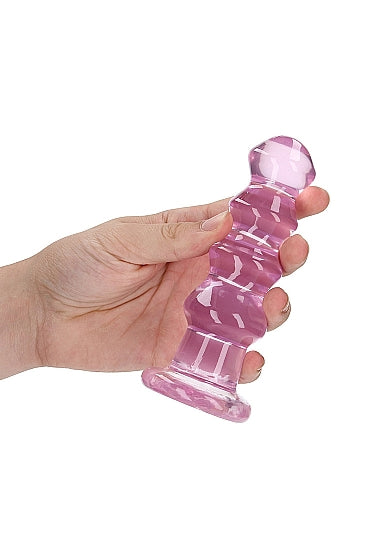 Realrock 5.5" Crystal Curvy Dildo Pink