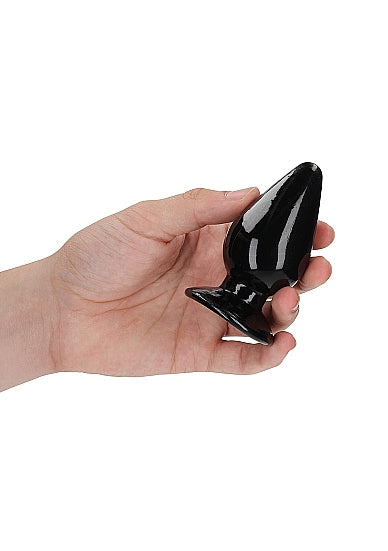 Realrock 3.5" Crystal Clear Plug Black