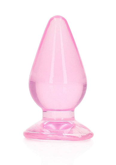 Realrock 4.5" Crystal Clear Plug Pink