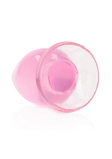 Realrock 4.5" Crystal Clear Plug Pink