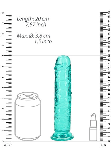 Realrock 7" Straight Dildo Green