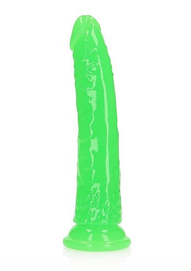 Realrock 8" Glow-N-Dark Dildo Green