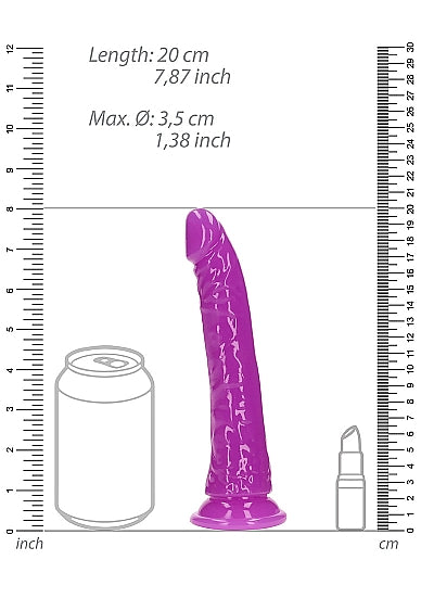 Realrock 7 Glow-N-Dark Dildo Purp