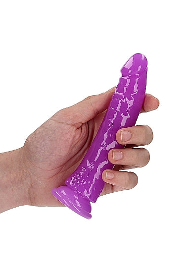 Realrock 6" Glow-N-Dark Dildo Purple