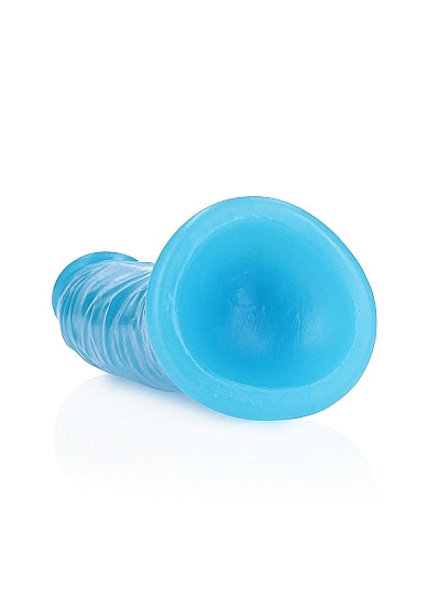 Realrock 6" Glow-N-Dark Dildo Blue