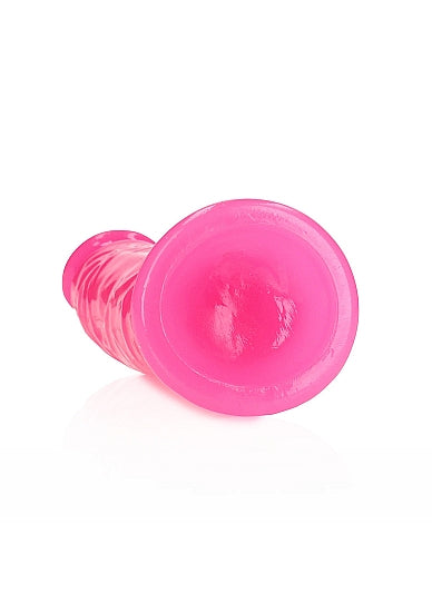 Realrock 6" Glow-N-Dark Dildo Pink