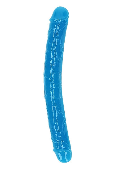 Realrock 12" Glow-N-Dark Double Dong Blue