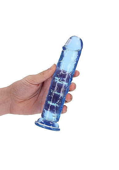 Realrock 7" Straight Dildo Blue