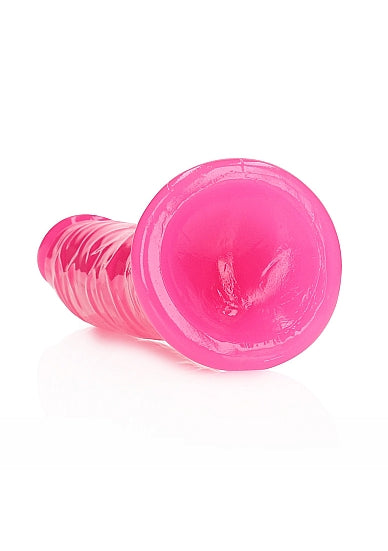 Realrock 8" Glow-N-Dark Dildo Pink