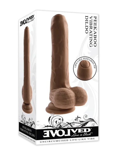 Evolved Peek A Boo Dildo Dark