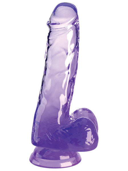 King Cock Clear 6" Purple