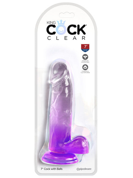 King Cock Clear 7" Purple