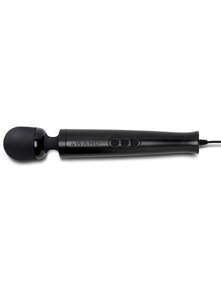 Le Wand Die Cast Plug In Massager Black
