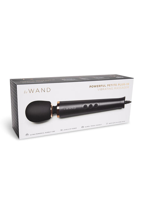 Le Wand Petite Plug In Massager Black
