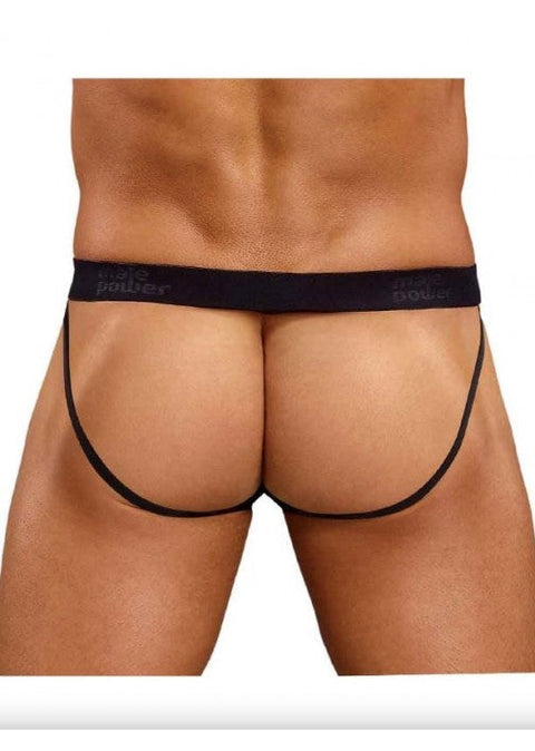 Male Power Satin Jock Red S/M - 390076