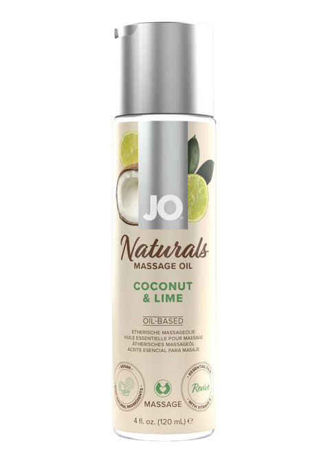 JO Naturals Coconut & Lime Massage Oil 120ml