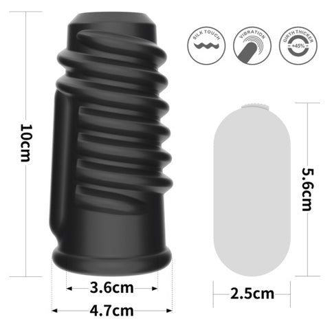 Lovetoy Knights Spiral Vibro Ring - Black