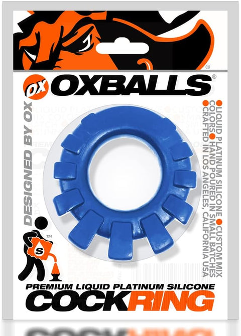 Oxballs Cock-Lug Silicone Comfort Cockring - Blue