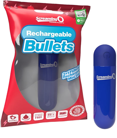 Screaming O Rechargeable Bullet Blue