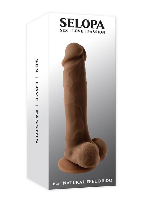 Selopa 6.5" Natural Feel Dildo Dark