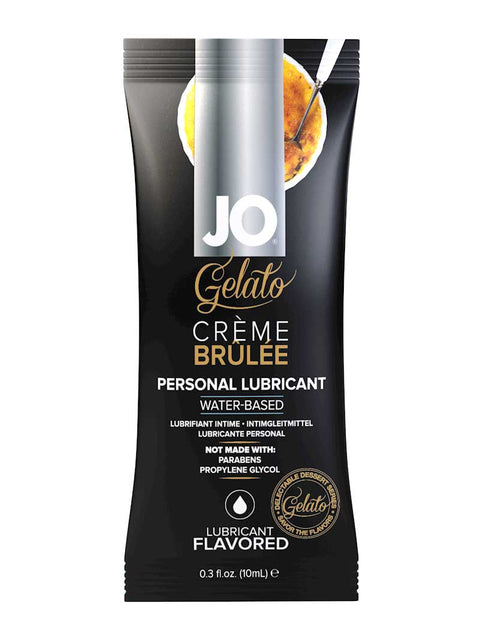 JO Gelato CremeBrulee Flavoured Lube 10ml Sachet