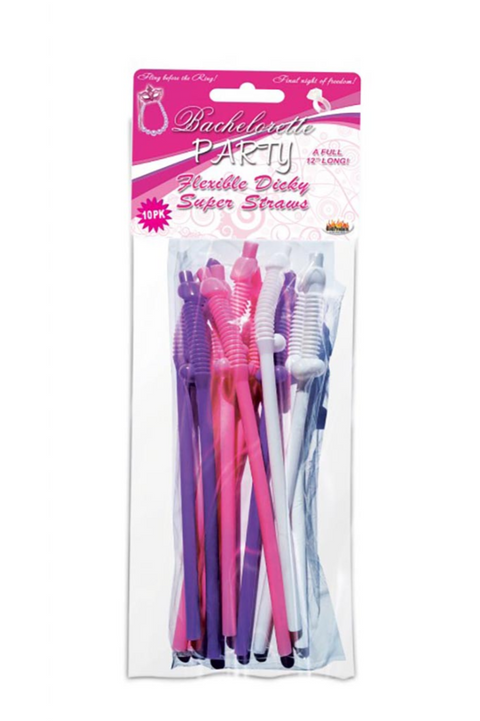 Bachelorette Party Flexible Dicky Straws