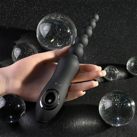 Playboy Pleasure Let It Bead Anal Beads with Clitoral Suction