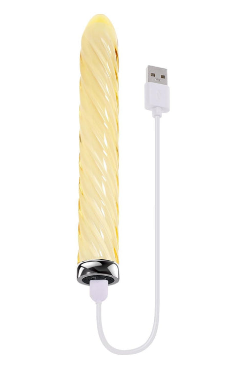 Playboy Twist of Fate Glass Vibrator