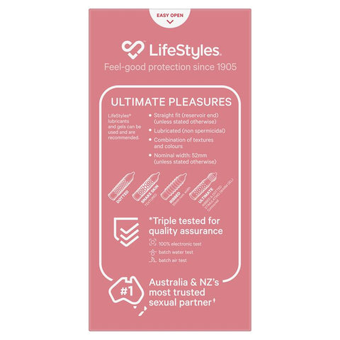 Condoms Ultimate Pleasures 20 Pack