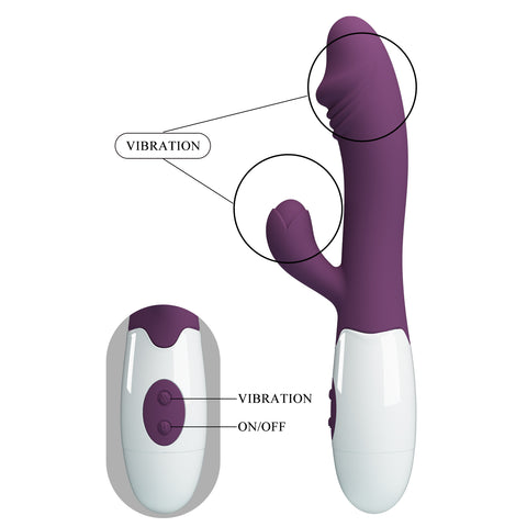 Pretty Love Snappy Purple Rabbit Vibrator Bi-014173-A2