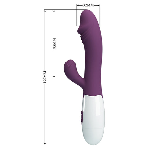 Pretty Love Snappy Purple Rabbit Vibrator Bi-014173-A2