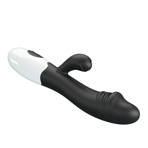 Pretty Love Snappy Rabbit Vibrator Black BI-014173-A3