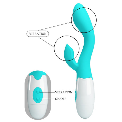 Pretty Love Brighty Rabbit Vibrator Teal BI-014174-A1