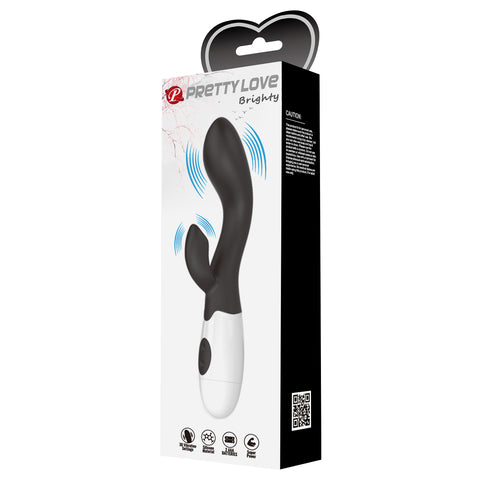 Pretty Love Brighty Rabbit Vibrator Black BI-014174-A3