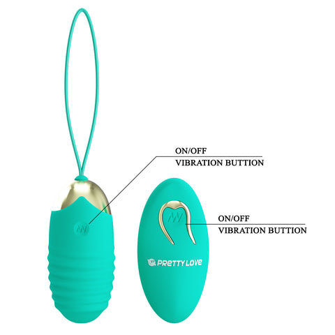 Pretty Love Jessica 3 Egg Vibrator Green BI-014362W-3A4