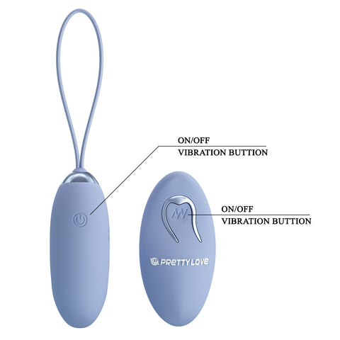 Pretty Love Julia 2 Egg Vibrator Blue BI-014362W-4A5