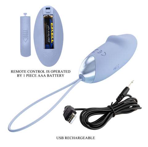 Pretty Love Julia 2 Egg Vibrator Blue BI-014362W-4A5
