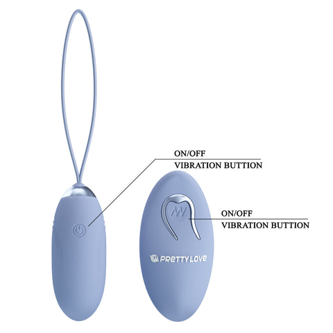 Pretty Love Jenny Egg Vibrator Blue BI-014362W-9A5