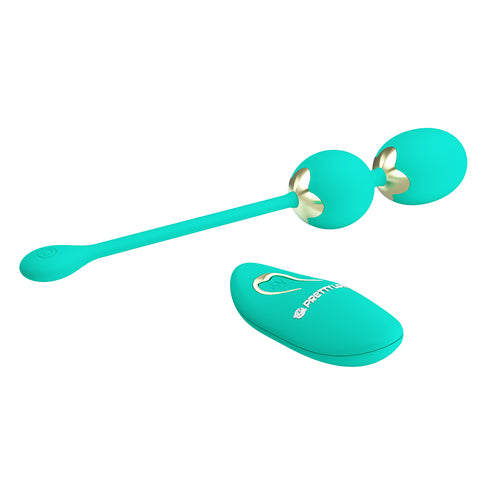 Pretty Love Willie 6 Egg Vibrator Teal BI-014548W-A4