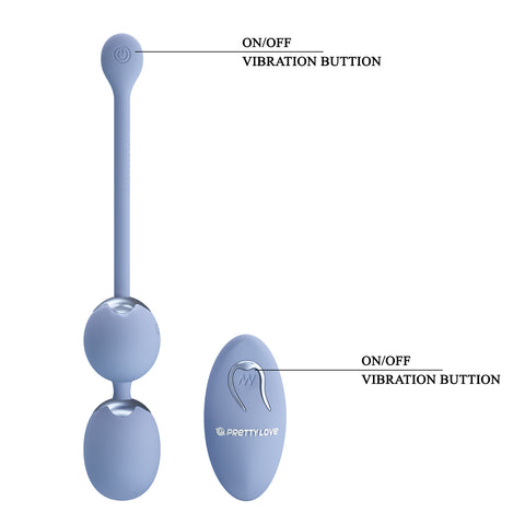 Pretty Love Willie 6 Kegel Balls Blue BI-014548W-A5