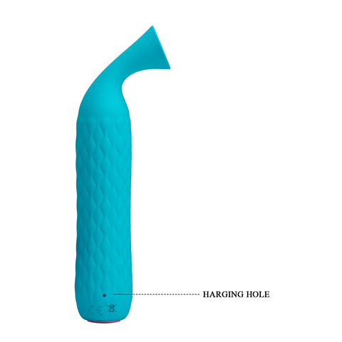Pretty Love Quentin Sucking Clitoral Vibrator Teal 564