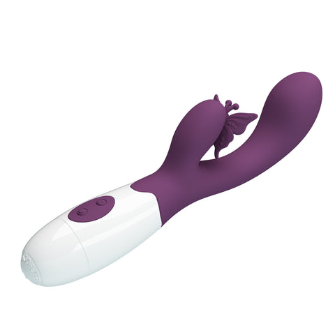 Pretty Love Butterfly Kiss Rabbit Vibrator BI-014927-A2